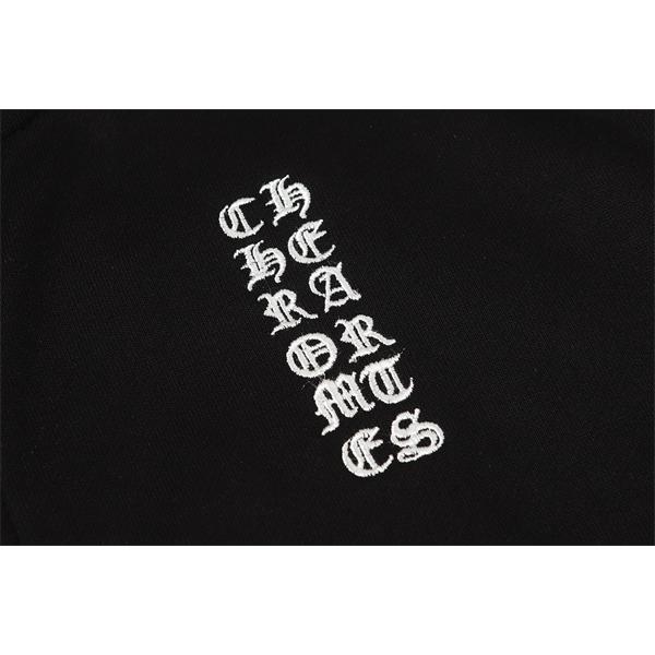 快適さ重視 グレー × ブラック シンプル 2025秋冬対応 クロムハーツ コピー Chrome Hearts ジップパーカー