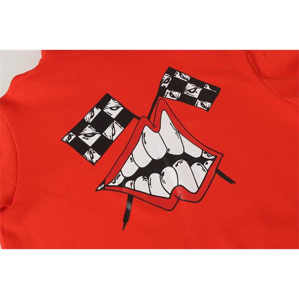 クロムハーツ コピー Chrome Hearts プルオーバーパーカー 話題沸騰！レッド × ブラック おすすめ 冬仕様