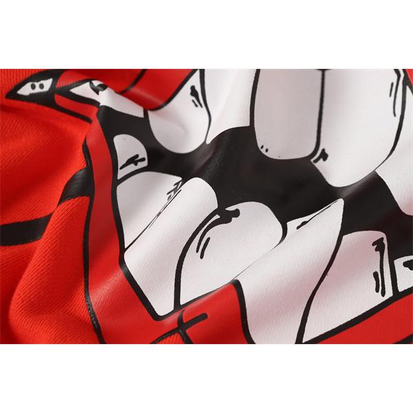 クロムハーツ コピー Chrome Hearts プルオーバーパーカー 話題沸騰！レッド × ブラック おすすめ 冬仕様