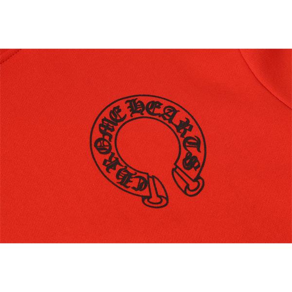 クロムハーツ コピー Chrome Hearts プルオーバーパーカー 話題沸騰！レッド × ブラック おすすめ 冬仕様