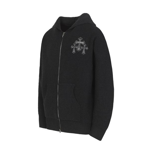 注目 しっとり高級感 ブラック シックな 2025秋冬コーデ クロムハーツ スーパーコピー Chrome Hearts パーカー