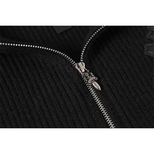 注目 しっとり高級感 ブラック シックな 2025秋冬コーデ クロムハーツ スーパーコピー Chrome Hearts パーカー