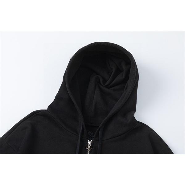 人気上昇 カラーポップ ブラック ストリート映え 新着トレンド クロムハーツ 偽物 Chrome Hearts パーカー