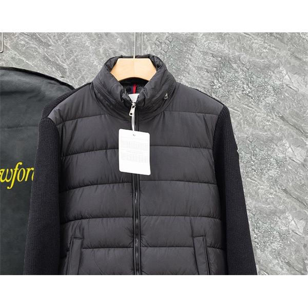 グレー × ニット切替 スタイリッシュ軽量モデル 秋冬万能 MONCLER モンクレール スーパーコピー ダウンジャケット