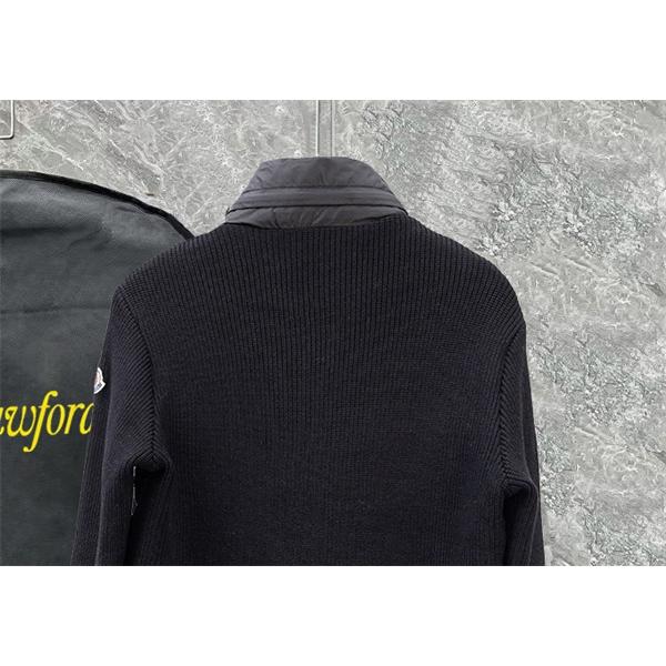 グレー × ニット切替 スタイリッシュ軽量モデル 秋冬万能 MONCLER モンクレール スーパーコピー ダウンジャケット