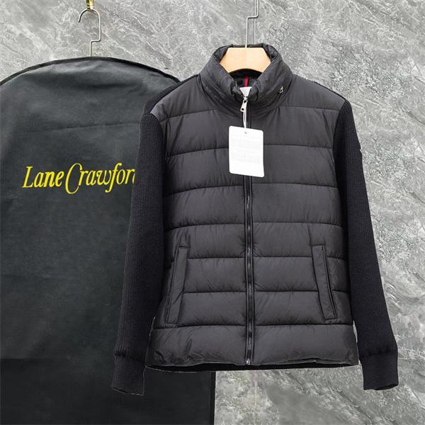 グレー × ニット切替 スタイリッシュ軽量モデル 秋冬万能 MONCLER モンクレール スーパーコピー ダウンジャケット