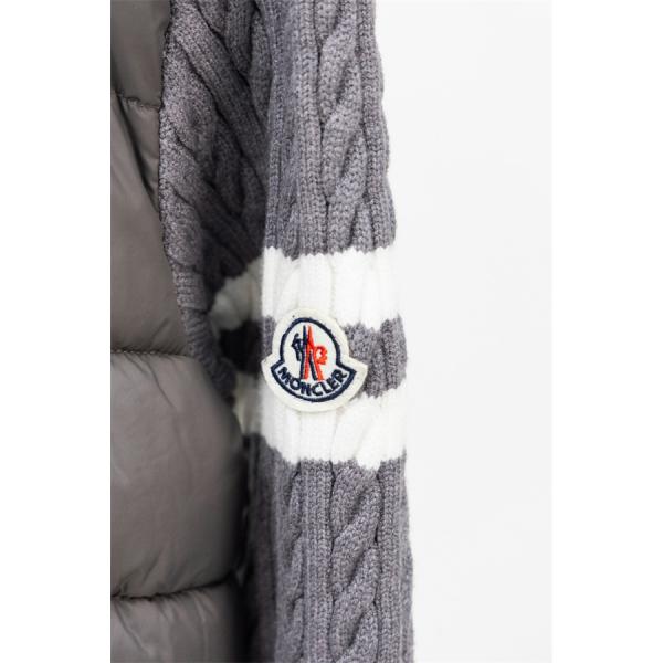 ブラック × ホワイトライン スポーティ高級感 レアデザイン MONCLER 激安 モンクレール コピー ダウンジャケット