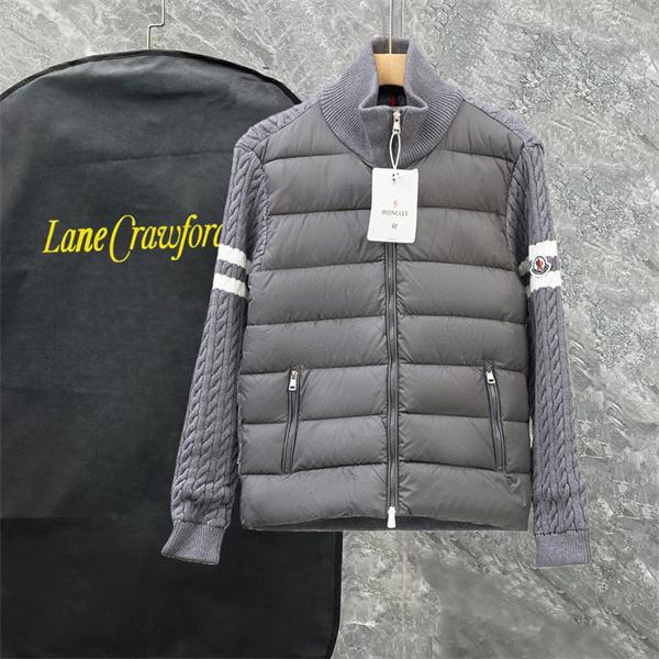 ブラック × ホワイトライン スポーティ高級感 レアデザイン MONCLER 激安 モンクレール コピー ダウンジャケット