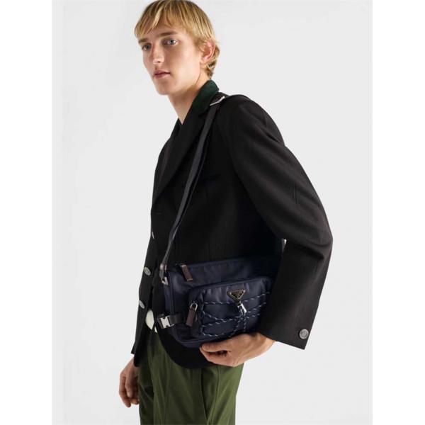 PRADA 激安 メッセンジャーバッグ 2VH192 Re-Nylon ショルダー メンズ レディース 大容量 斜め掛けバッグ