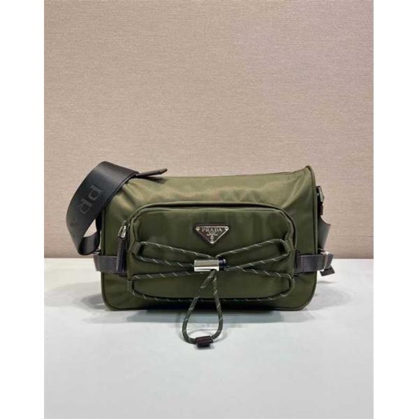 PRADA 激安 メッセンジャーバッグ 2VH192 Re-Nylon ショルダー メンズ レディース 大容量 斜め掛けバッグ