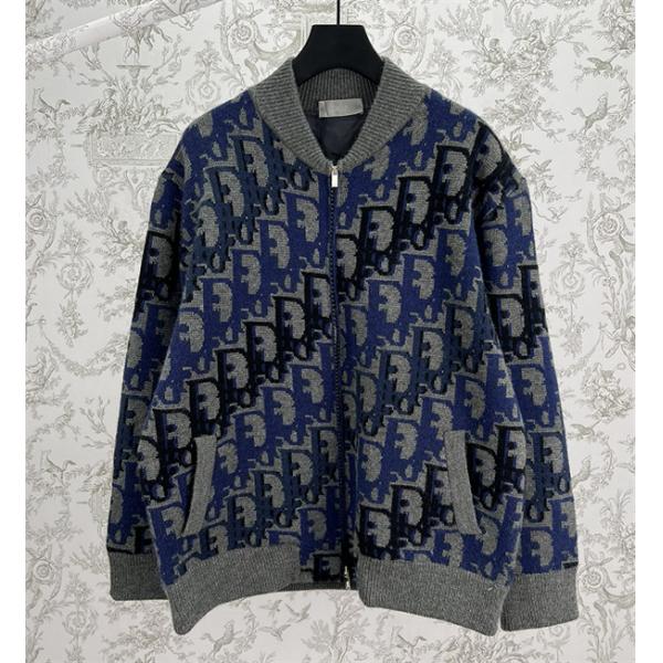 DIOR Oblique☆ディオールカーデガンコピー2025秋冬トレンド新作ユニセックス使い勝手