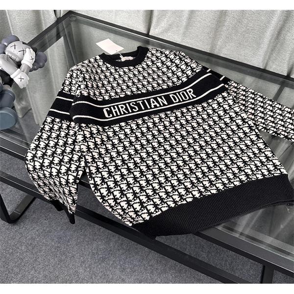 ☆ディオールセーターコピー☆2025人気DIOR Oblique新作最新秋冬トレンド着こなし