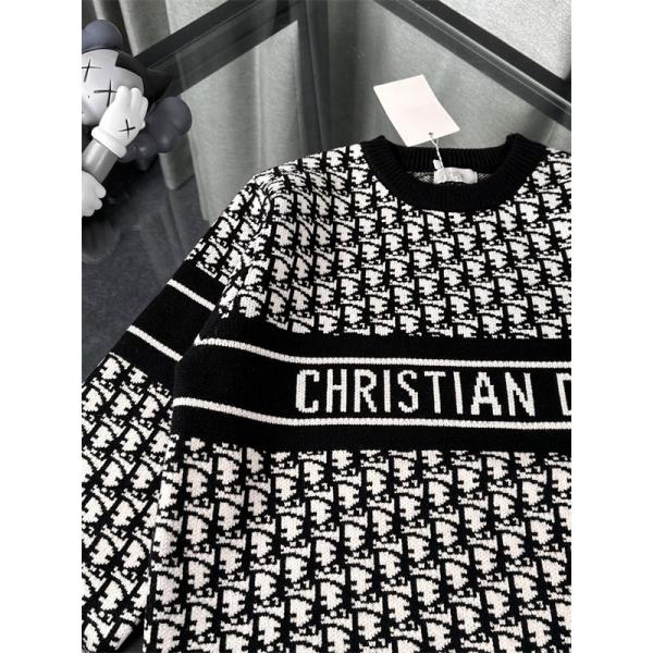 ☆ディオールセーターコピー☆2025人気DIOR Oblique新作最新秋冬トレンド着こなし