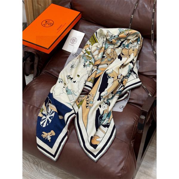 HERMESロングマフラー コピー2025秋冬季優れた品質 140*140エルメス_ブランド コピー 激安(日本最大級)