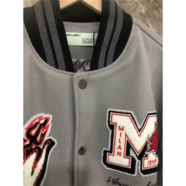 HOT人気セール Off-White オフホワイトジャケットコピーメンズスタジャン冬服アウター防寒着