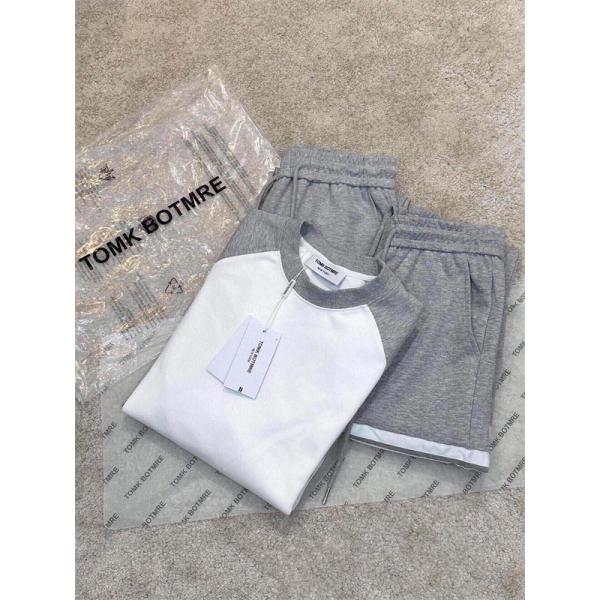 ★トムブラウンスウェットパンツコピー★2025トレンド❤THOM BROWNE新作定番グレー 通販ショッピング