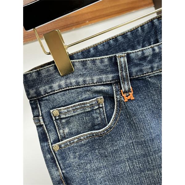お買い得セール大きいサイズファッションHERMESエルメス ジーンズ コピー上品さ上質スリムシルエットデニムパンツ