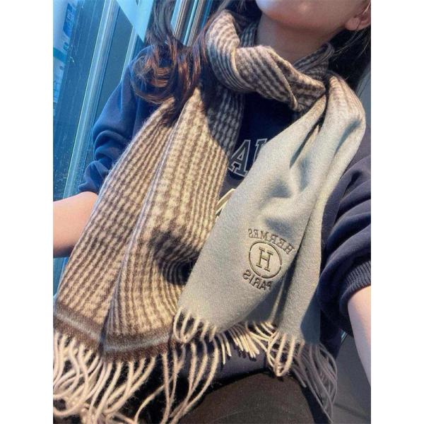 最落なし! 希少! 2025年秋冬のトレンド  SALENo1完売人気HERMES エルメスロングマフラーブランド コピー 激安(日本最大級)35 x 180cm