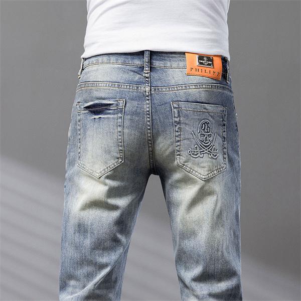 極上感満点2025❤ 高級感演出 PHILIPP PLEIN フィリッププレイン ハーフデニム  コピー 激安(日本最大級)