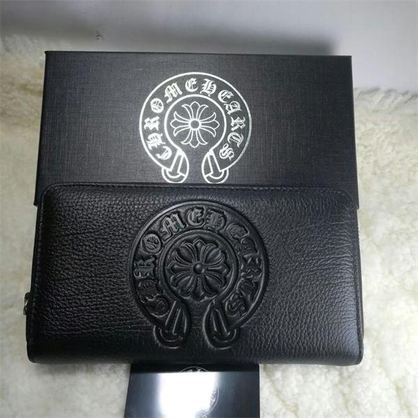 NEW 収納力抜群 クロムハーツ 財布 コピー 2025新品 デストロイヤーレザー ブラック