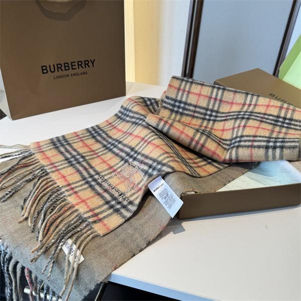 秋冬 2025 ❤BURBERRY バーバリー チェック柄 羊绒 美品 おしゃれなマフラースーパーコピーブランド激安通販 専門店  30*200cm