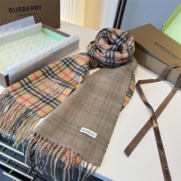 秋冬 2025 ❤BURBERRY バーバリー チェック柄 羊绒 美品 おしゃれなマフラースーパーコピーブランド激安通販 専門店  30*200cm