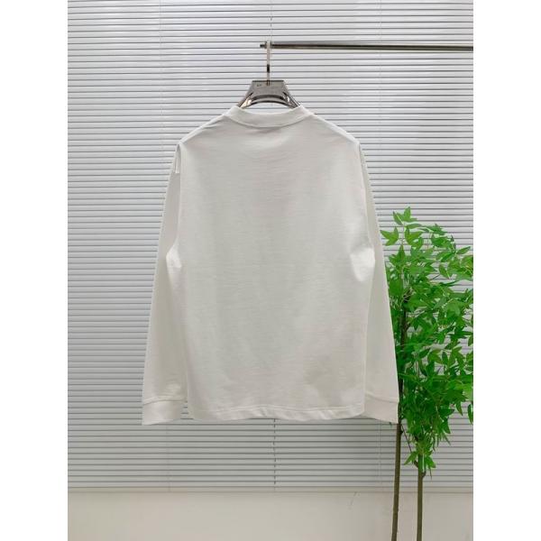 2025春夏  PRADA 綺麗に決まるフォルム！ メンズファッションプラダ長袖Tシャツ__スーパーコピーブランド激安通販 専門店