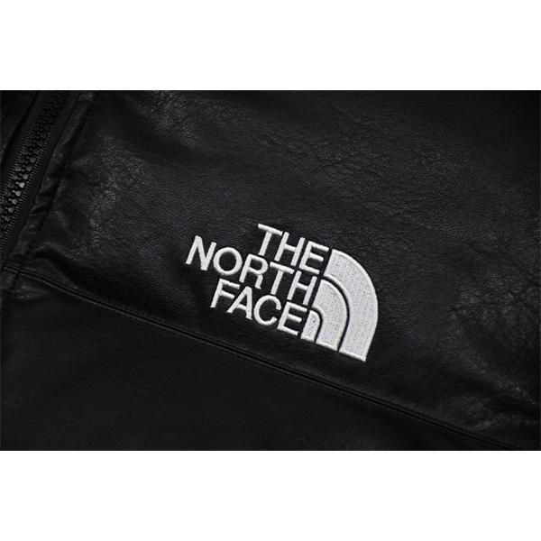 シュプリームダウンジャケットスーパーコピーSupreme x The North Face 17fw  Leather Nuptse Jacket トレンドランキングブランド