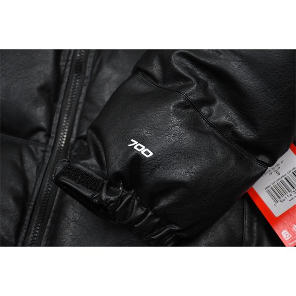 シュプリームダウンジャケットスーパーコピーSupreme x The North Face 17fw  Leather Nuptse Jacket トレンドランキングブランド