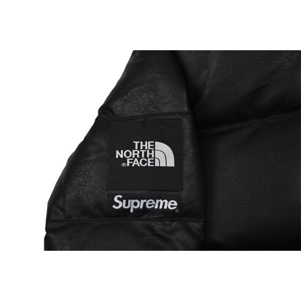 シュプリームダウンジャケットスーパーコピーSupreme x The North Face 17fw  Leather Nuptse Jacket トレンドランキングブランド