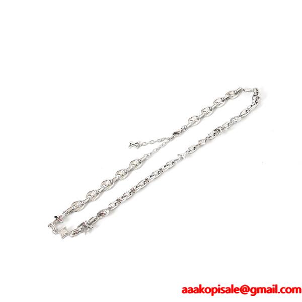 ☆LOUIS VUITTON x Nigo☆  M03189☆ルイヴィトンネックレスコピー LV SAILOR MEDIUM CHAIN サイズ50-58cm