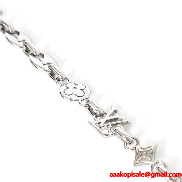 ☆LOUIS VUITTON x Nigo☆  M03189☆ルイヴィトンネックレスコピー LV SAILOR MEDIUM CHAIN サイズ50-58cm