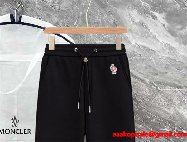 人気 ブラック アイコン刺繍デザイン 上質素材 2025秋冬必須 モンクレール スーパー コピー Moncler スウェットパンツ