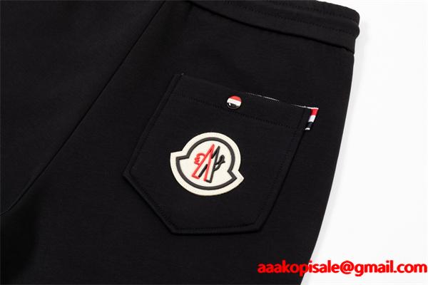 人気 ブラック アイコン刺繍デザイン 上質素材 2025秋冬必須 モンクレール スーパー コピー Moncler スウェットパンツ