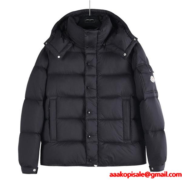 ブラック シンプル定番 ボリューム中綿 保温力抜群 2025秋冬コーデ MONCLER モンクレール 偽物 ダウンジャケット