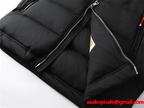 ホワイト×レッド 内側配色 デザイン性高い 高機能 トレンド MONCLER モンクレール コピー ダウンジャケット