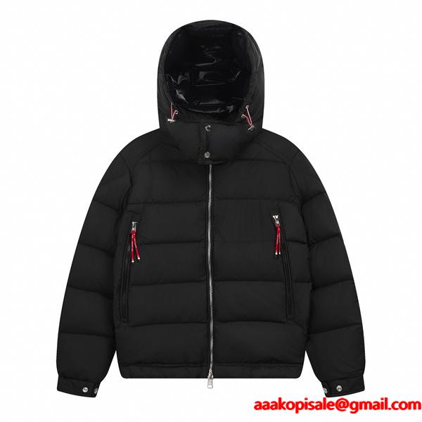 ホワイト×レッド 内側配色 デザイン性高い 高機能 トレンド MONCLER モンクレール コピー ダウンジャケット