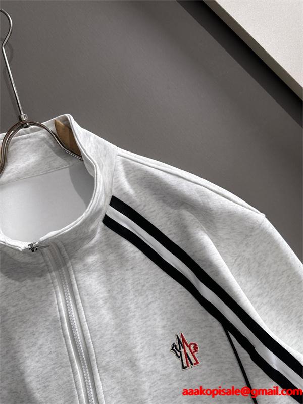 人気 ブラック ダブルライン スポーティシルエット 2025新作 モンクレール スーパー コピー Moncler セットアップ
