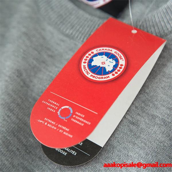 定番 マルチカラー ワンポイントロゴ 柔らか質感 秋冬万能 カナダグース コピー Canada Goose ニット