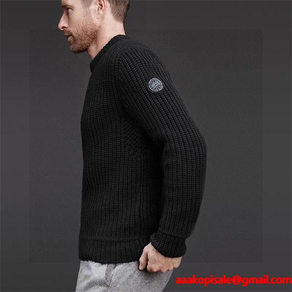 定番 マルチカラー ワンポイントロゴ 柔らか質感 秋冬万能 カナダグース コピー Canada Goose ニット