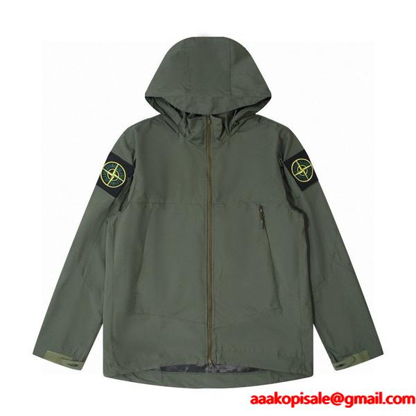 2025秋冬必須 ハイテック ライトシェル STONE ISLAND ストーンアイランド コピー ジャケットブラック