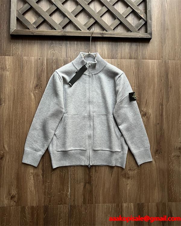 2025新作 限定カラー 上質 STONE ISLAND ストーンアイランド コピー ニット フルジップ カーディガン