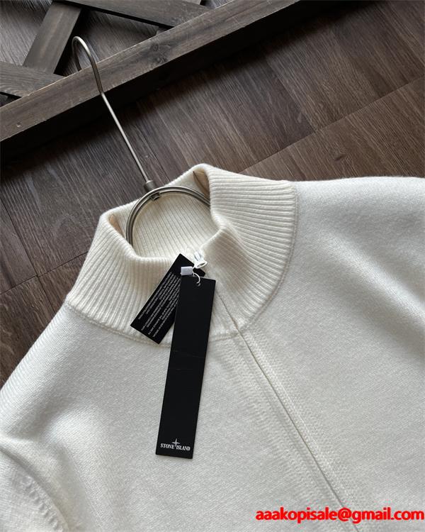 2025新作 限定カラー 上質 STONE ISLAND ストーンアイランド コピー ニット フルジップ カーディガン
