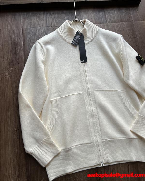 2025新作 限定カラー 上質 STONE ISLAND ストーンアイランド コピー ニット フルジップ カーディガン
