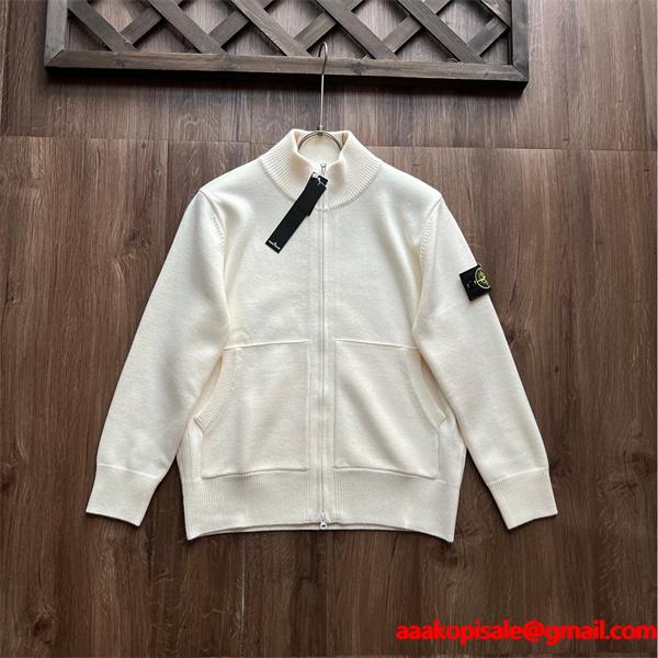 2025新作 限定カラー 上質 STONE ISLAND ストーンアイランド コピー ニット フルジップ カーディガン
