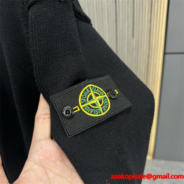 STONE ISLAND ストーンアイランド コピー 定番人気 2025秋冬 おすすめ クラシック ニット セーター