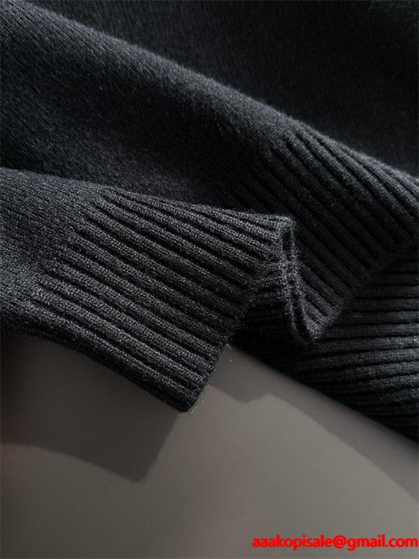 売れ筋必至 バーバリー コピー BURBERRY 2025新登場 グレー秋冬 上質ヘンリーニット