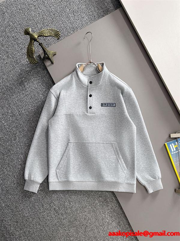 プレミアム品質 2025人気 ブラック秋冬 上品 パーカー バーバリー コピー BURBERRY