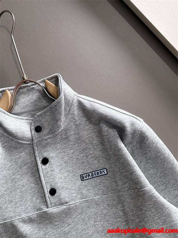 プレミアム品質 2025人気 ブラック秋冬 上品 パーカー バーバリー コピー BURBERRY