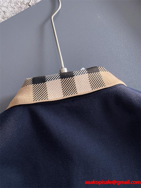 本格派 バーバリー コピー BURBERRY 2025秋冬人気 ブルー チェックフードジャケット